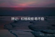 随记：红桃视频 稳不稳