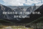 茶杯狐网页版（用了一阵）顺不顺，茶杯狐(upfox)