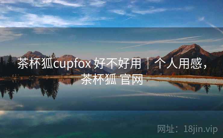 茶杯狐cupfox 好不好用｜个人用感，茶杯狐 官网